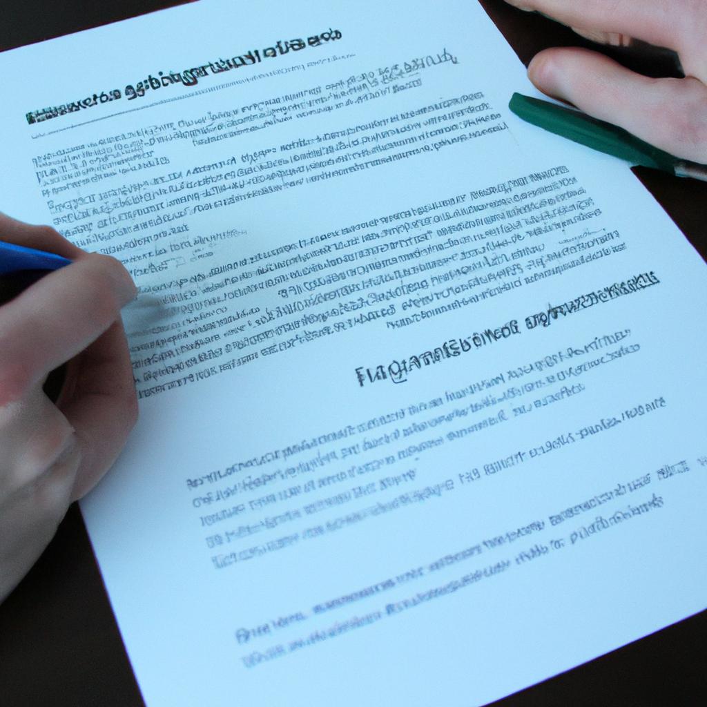 Person signing mortgage agreement document