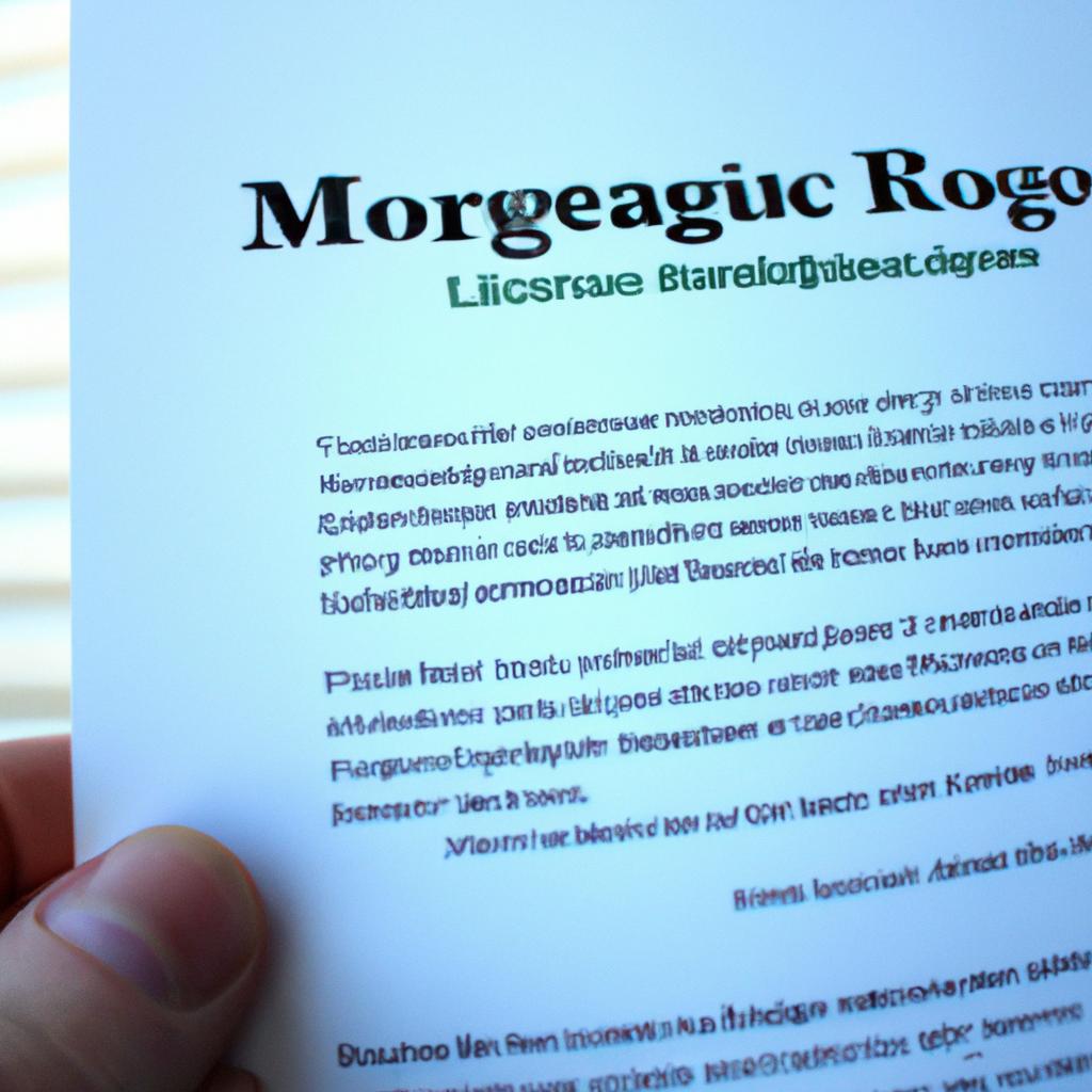 Person holding mortgage pre-approval letter